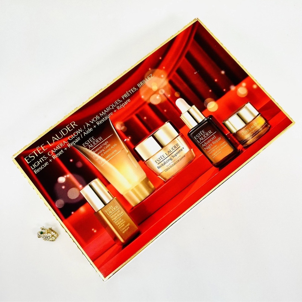 Estee Lauder Advanced Night Repair 5-Pc Lights, Camera, Glow $132  Value | NIB